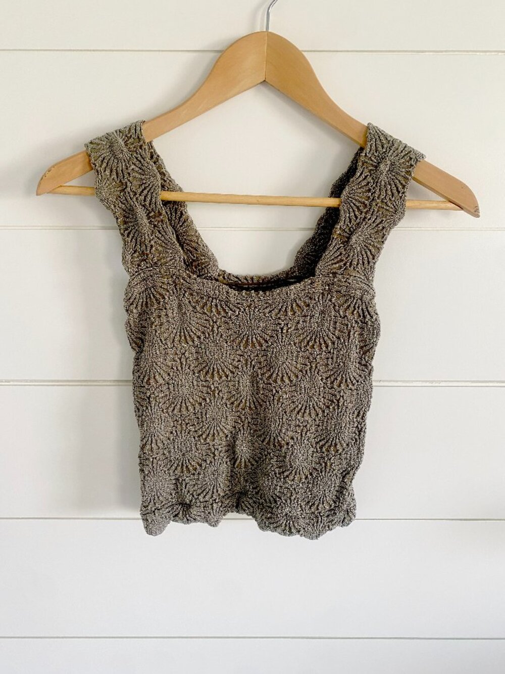 Olive Green Free People Love Letter Tank Top XS/S
